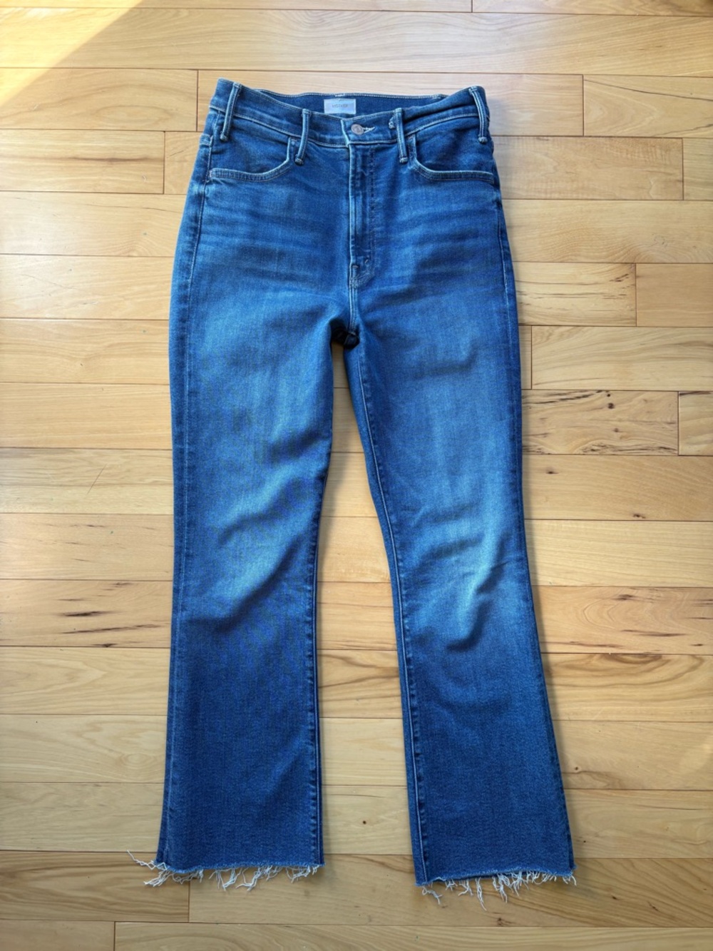 Mother Hustler Ankle Fray Jeans Grasping At Straws 27